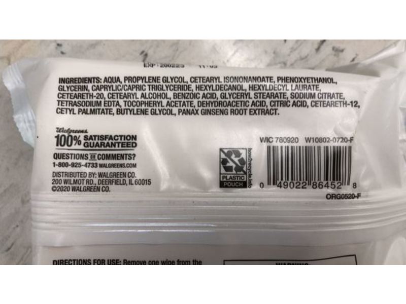 Walgreens Compostable Facial Wipes, Fragrance Free, 25 Count