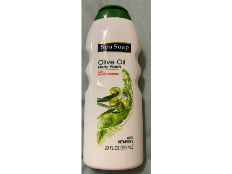 Spa Soap Moisturizing Body Wash, Olive Oil, Vitamin E, 20 fl oz/591 mL