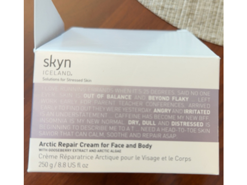 Skyn Iceland Artic Repair Cream For Face & Body, Gooseberry Extract & Arctic Algae, 8.8 fl oz/250 g