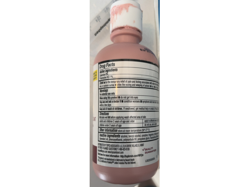 Top Care Medicated Calamine Lotion, 6 fl oz/177 mL