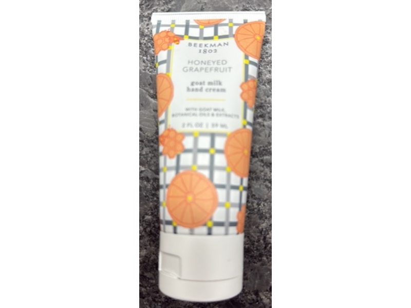 Beekman 1802 Goat Milk Hand Cream, Honeyed Grapefruit, 2 fl oz/59 mL