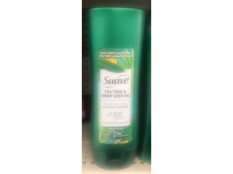 Suave Revitalizing Conditioner, Tea Tree & Hemp Seed Oil, 12.6 fl oz/373 mL