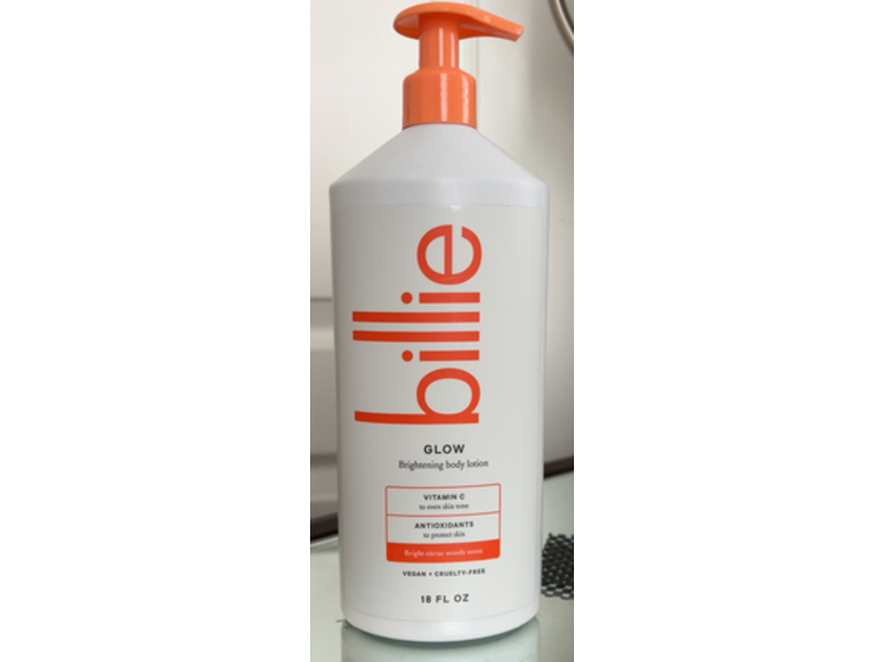 Billie Glow Brightening Body Lotion, Vitamin C & Antioxidants, 18 fl oz