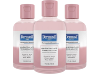 Dermasil Labs Toning Solution, Glycolic Acid + Witch Hazel + Rose Water, 4 fl oz/118 mL, Pack Of 3 - thumbnail 1