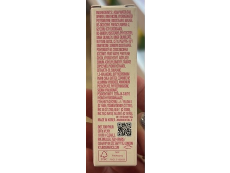Kylie Cosmetics Coconut Water Lip Stain, Pink Taffy, 0.16 fl oz/5 mL