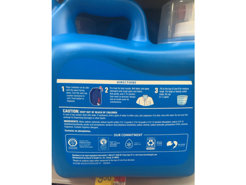 Xtra Plus OxiClean Liquid Laundry Detergent, 131 Loads, 203.1 fl oz/6.00 L