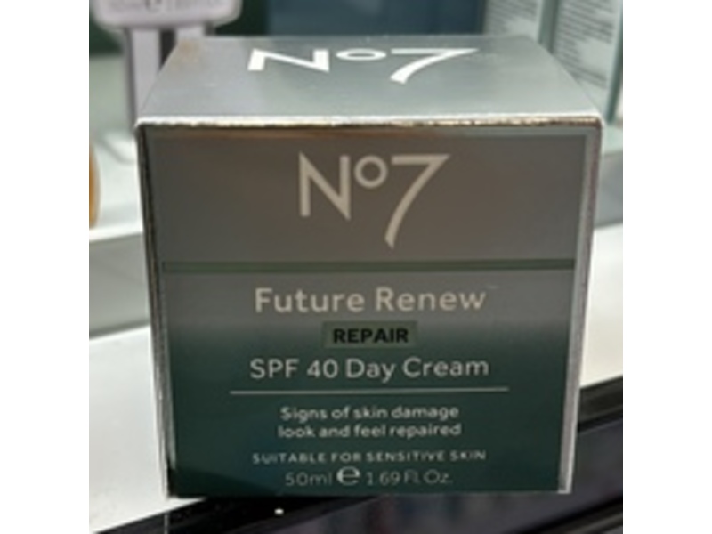 No7 Future Renew Repair Day Cream, SPF 40, 1.69 fl oz/50 mL