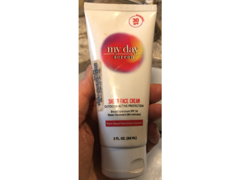 My Day Screen Sheer Face Cream, SPF 30, 3 fl oz/88 mL