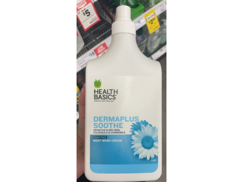 Health Basics Body Wash Cream, Dermaplus Soothe,1L