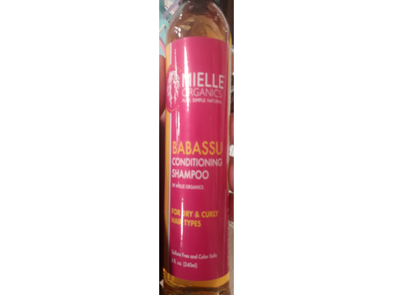 Mielle Organics Babassu Conditioning Shampoo, Sulfate Free, 8 fl oz/240 mL, Pack Of 2