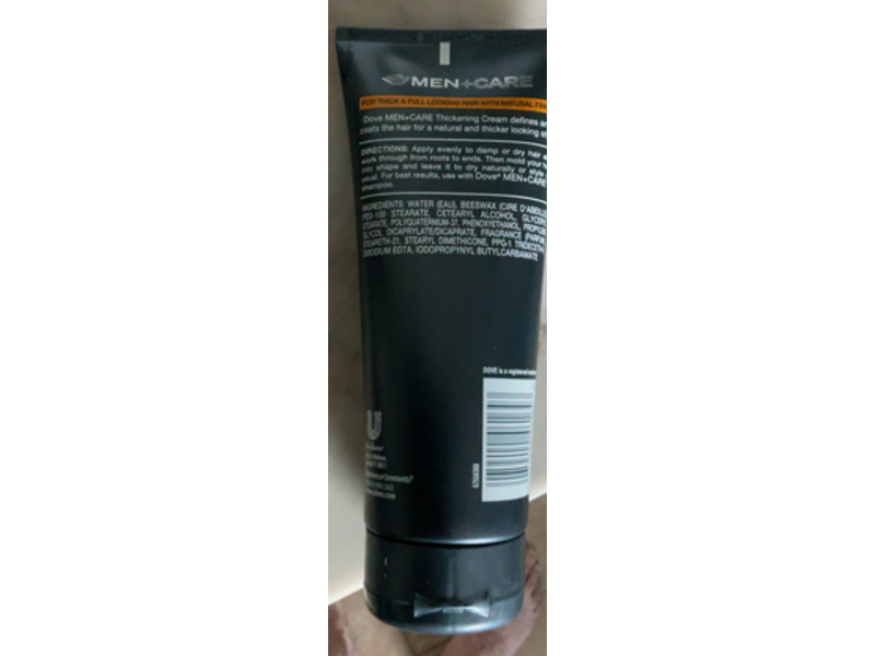 Dove Men+ Care Styling Cream, Thickening, 7 oz/198 g