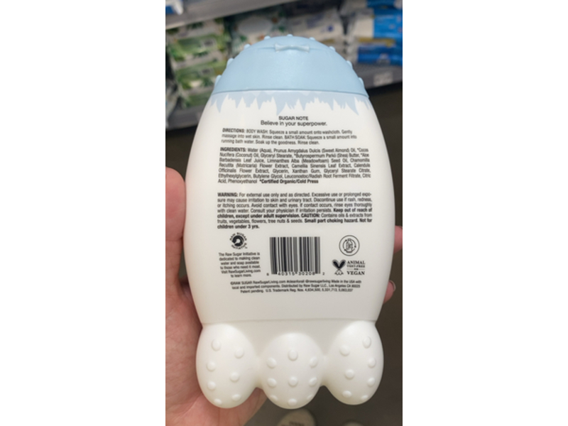 Raw Sugar Kids Body Wash + Bath Soak, 12 fl oz/354 mL