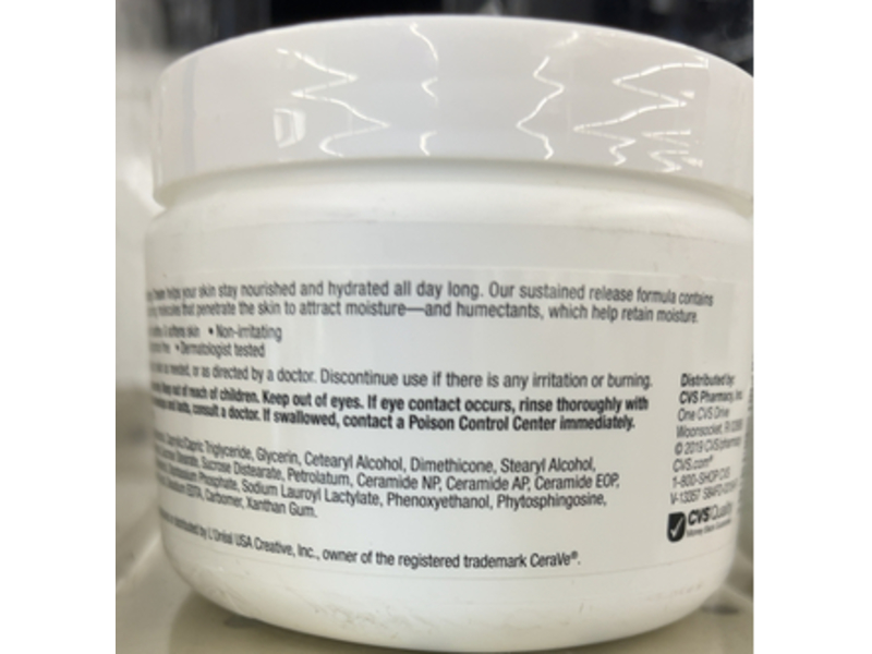 Cvs Health Moisturizing Cream, Normal To Dry Skin, 12 oz/340 g