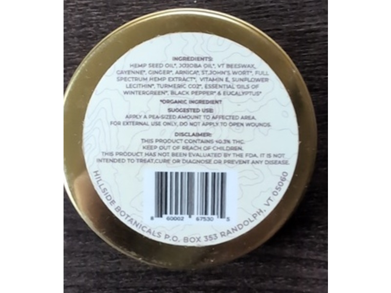 Hillside Botanicals Betty's Balm, 2 oz/60 mL