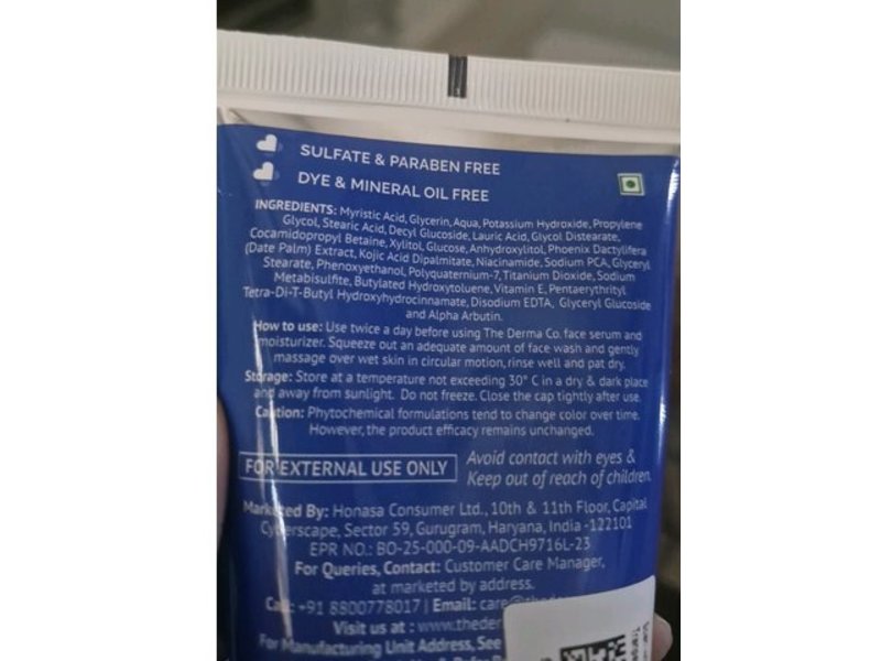 The Derma Co Daily Face Wash, 1% Kojic Acid, 150 mL