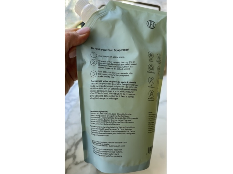 Guests On Earth Dish Soap Bulk Refill, Citrus Oasis, 21.13 fl oz