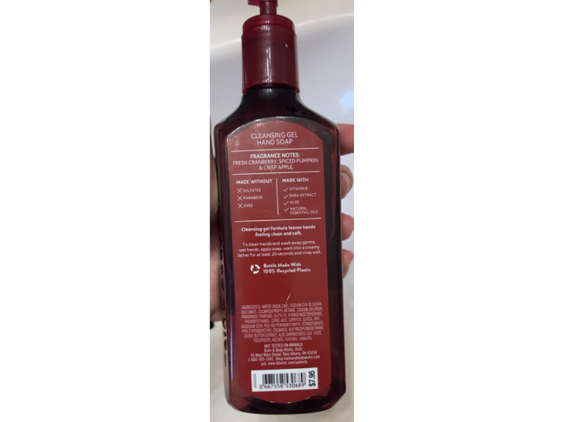 Bath & Body Works Cleansing Gel Hand Soap, The Perfect Autumn, 8 fl oz/236 mL