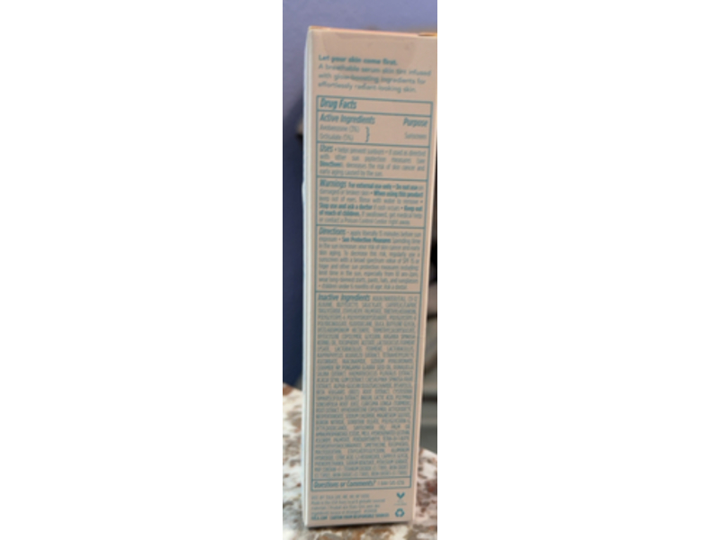 Tula Skin Care Radiant Skin Brightening Serum Skin Tint, 08 Light Medium, SPF 30, 1.0 fl oz/30 mL