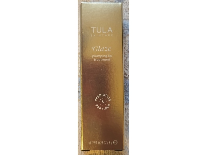 Tula Skin Care Glaze Plumping Lip Treatment, Maple, 0.28 oz/8 g