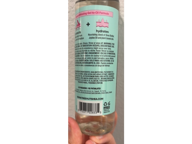 Tree Hut Peppermint Pearl Moisturizing Shave Oil, 7.7 fl oz/227 mL