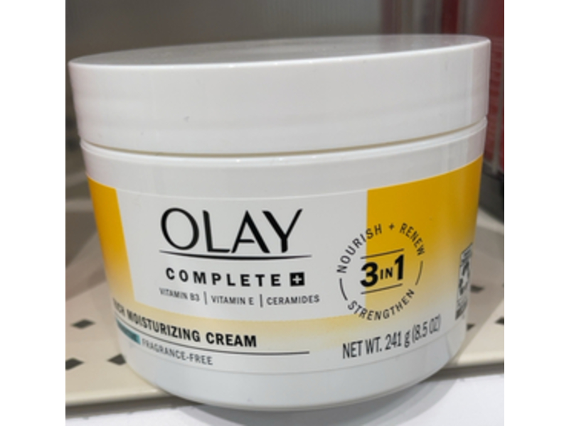Olay Complete + Rich Moisturizing Cream, Vitamin B3 + Vitamin E & Ceramides, 8.5 oz/241 g