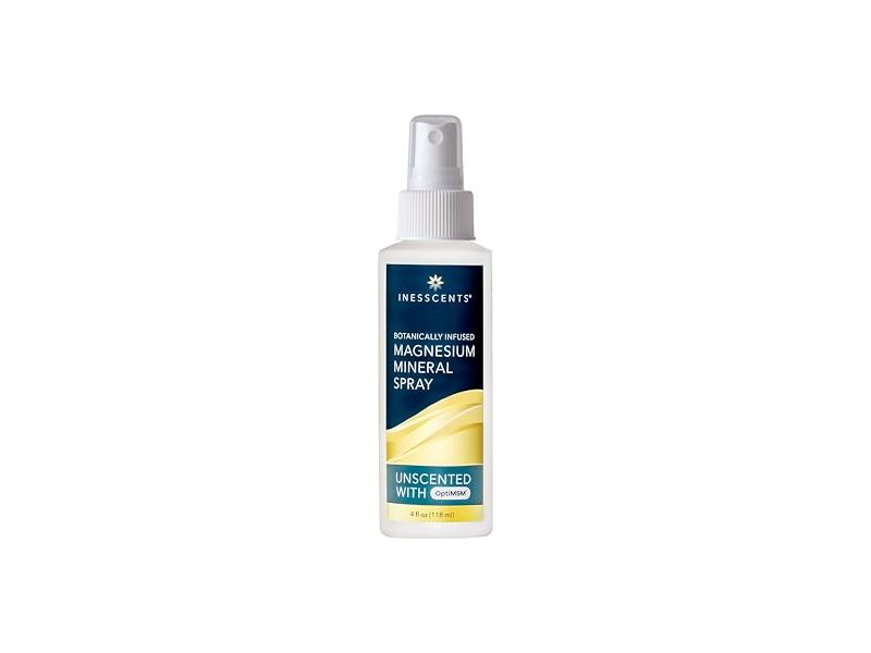Inesscents Magnesium Mineral Spray, Unscented, 4 fl oz/118 mL