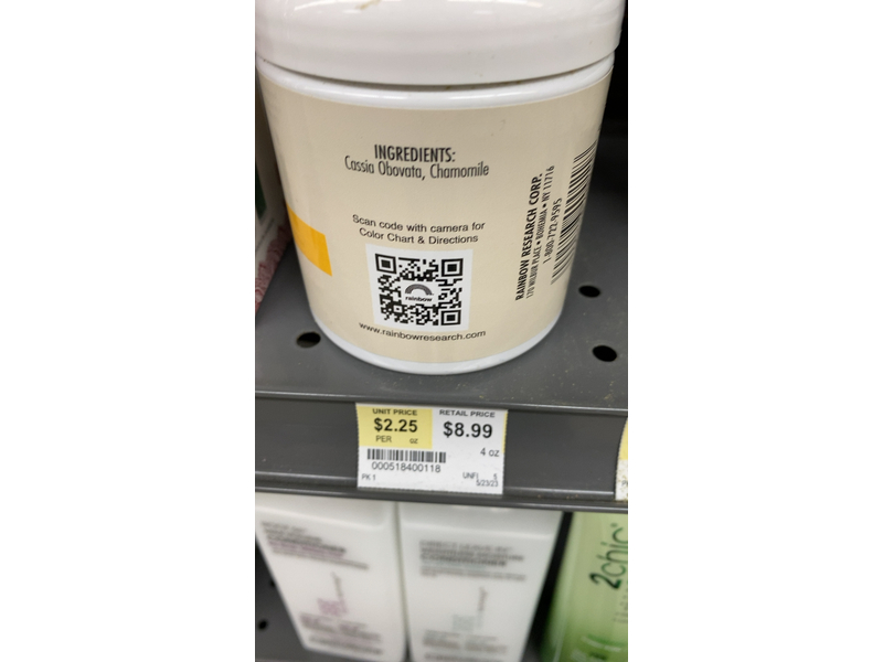 Rainbow Research Henna Hair Color & Conditioner, Blonde, 4 oz/113 g, Pack Of 5