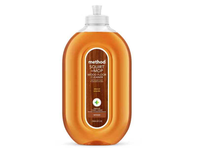 Method Squirt + Mop Wood Floor Cleaner, Almond, 25 fl oz/739 mL, Pack Of 6