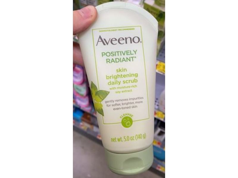 Aveeno Positive Radiant Skin Brightening Daily Scrub, 5.0 oz/140 g