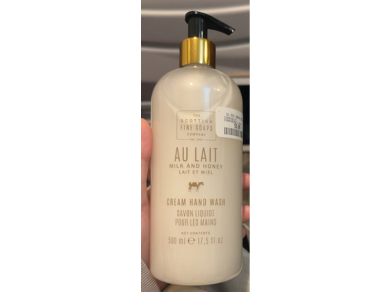 The Scottish Fine Soaps Au Lait Cream Hand Wash, Milk & Honey, 17.5 fl oz/500 mL