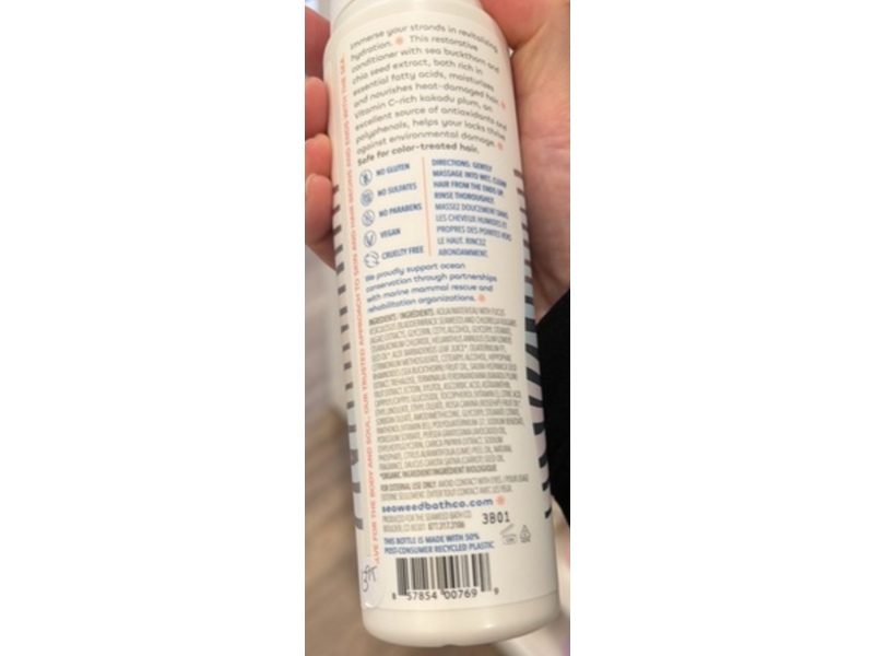 Seaweed Bath Co. Heat Care Conditioner, Lime Papaya, 12 fl oz/354 mL