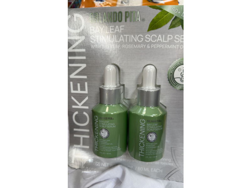 Orlando Pita Stimulating Scalp Serum, Bay Leaf + Rosemary & Peppermint Oil, 2 fl oz/60 mL, Count 2