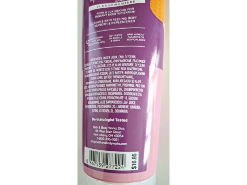 Bath & Body Works Fruity Sherbet Scoop Body Cream, Shea Butter + Hyaluronic Acid, 8 oz/226 g