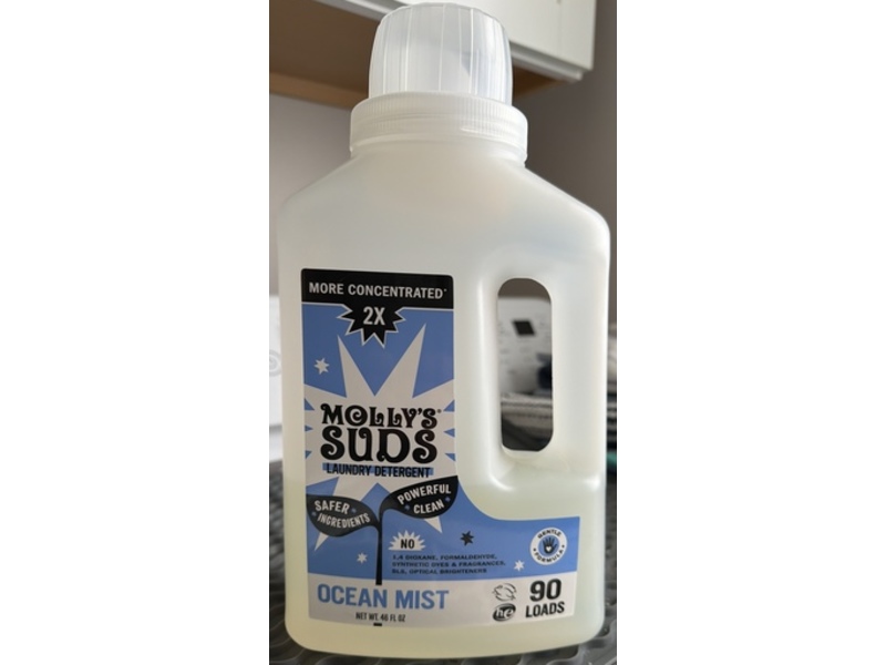 Molly's Suds Laundry Detergent, Ocean Mist, 90 Loads, 46 fl oz