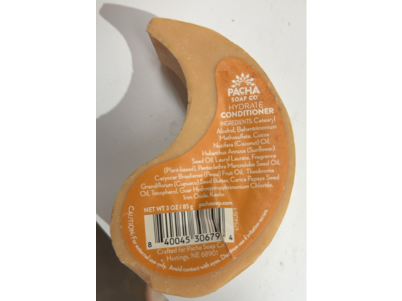 Pacha Soap Co Hydrate Conditioner, 3 oz/85 g