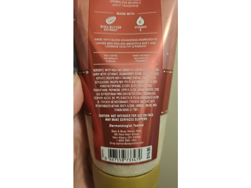 Bath & Body Works Exfoliating Glow Body Scrub, Champagne Toast, 8 oz/226 g