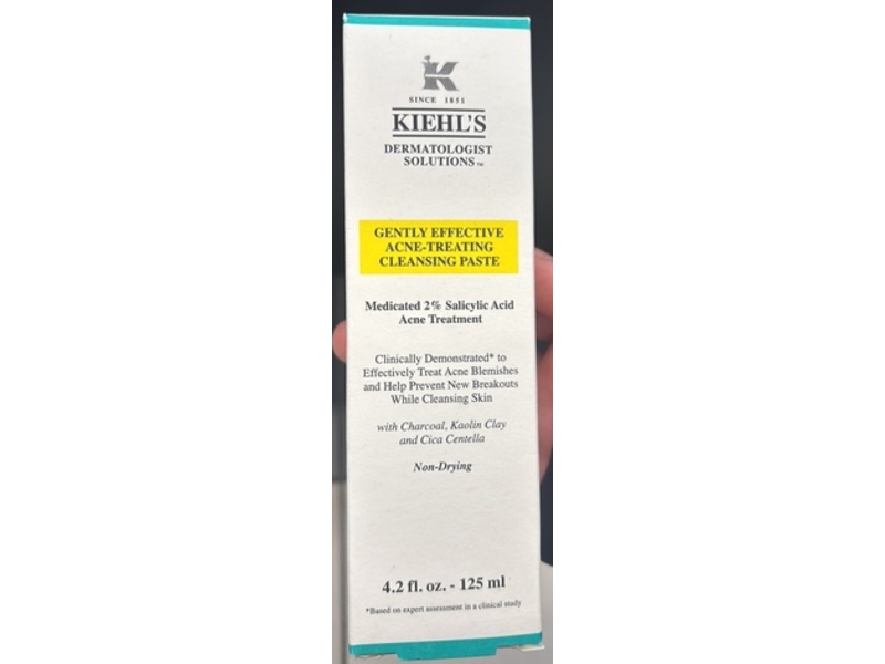Kiehl’s Since 1851 Acne Treating Cleansing Paste, 2% Salicylic Acid, 4.2 fl oz/125 mL
