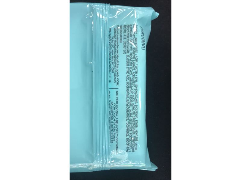 Vichy Pureté Thermale Micellar Makeup Remover Wipes, 25 Count