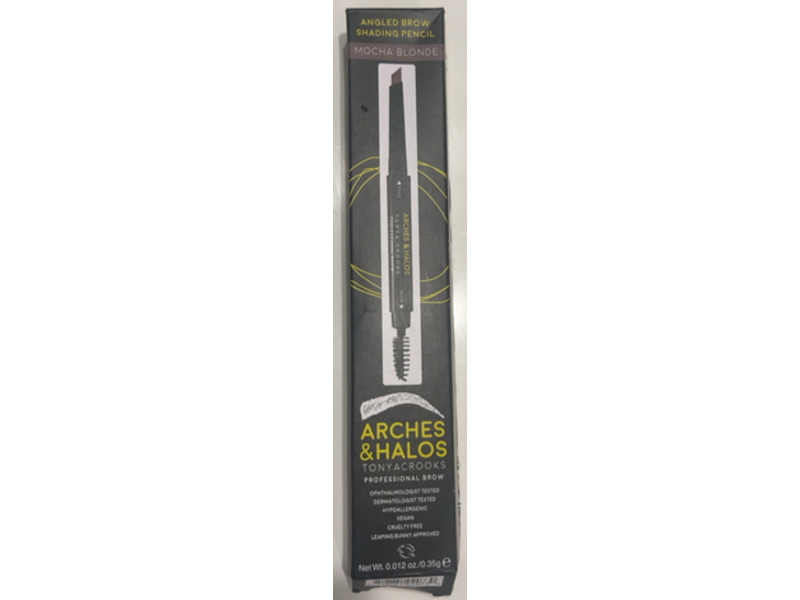 Arches & Halos Angled Brow Shading Pencil, Mocha Blonde, 0.012 oz/0.35 g