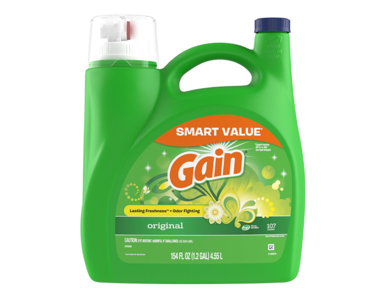 Gain Liquid Laundry Detergent, Original, 107 Loads, 154 fl oz/4.55 L