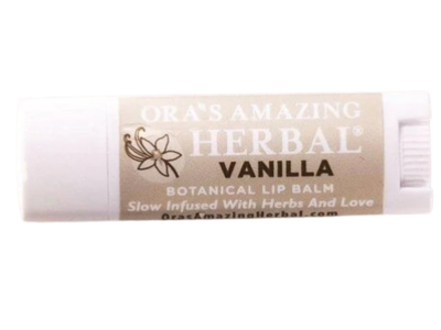 Ora's Amazing Herbal Botanical Lip Balm, Vanilla, 0.16 oz/5 g, Pack Of 2