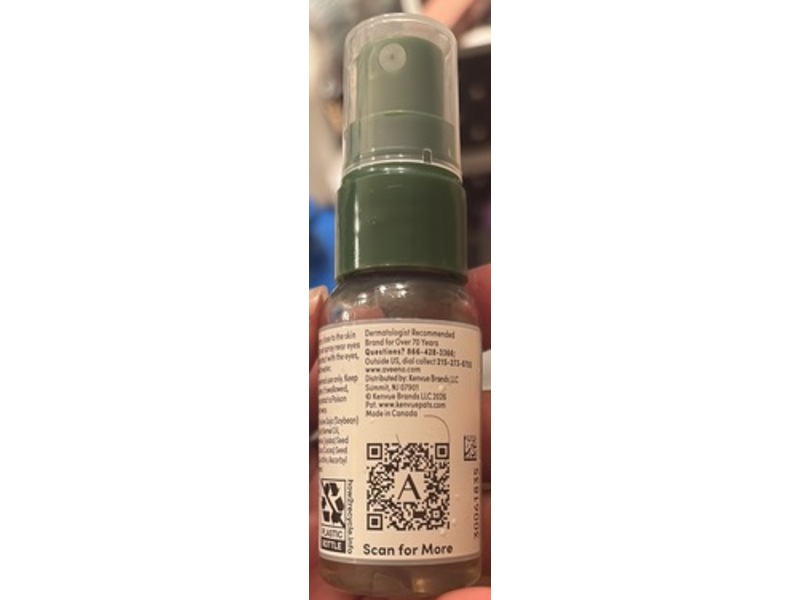 Aveeno Daily Moisturizing Body Oil Mist, Oat Oil + Jojoba Oil, 0.80 fl oz/23 mL