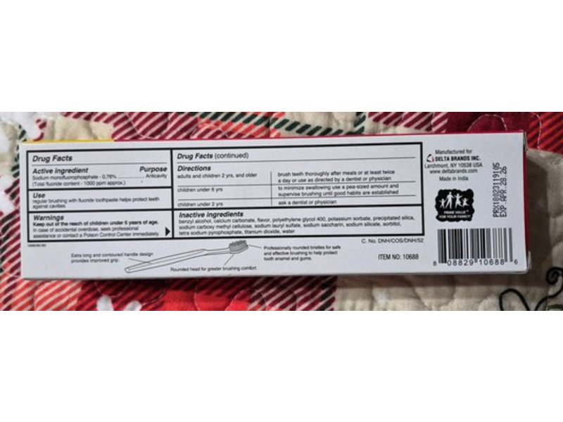 Lucky Super Soft Anti-Cavity Fluoride Toothpaste, 6.4 oz/181 g