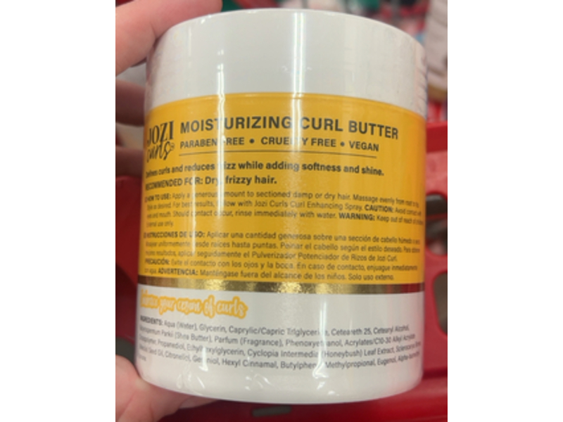 Jozi Curls Curl Moisturizing Curl Butter, 16.9 fl oz/500 mL
