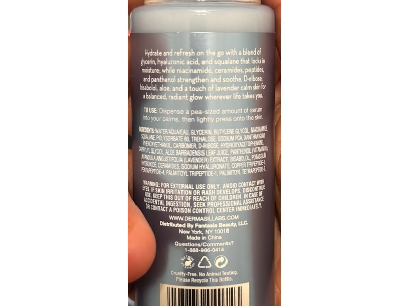 Dermasil Jet Set Reset Hydra Serum, 1.7 fl oz/50 mL