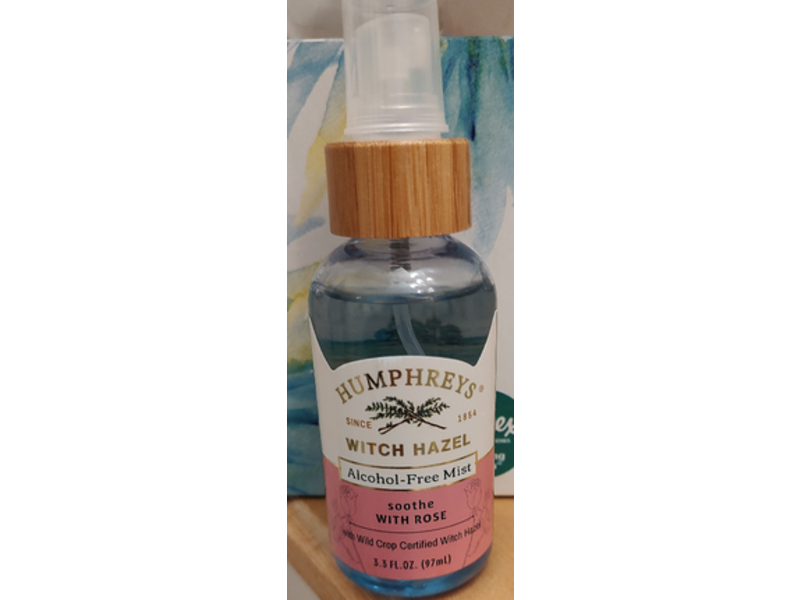 Humphrey Witch Hazel Alcohol-Free Mist, Rose, 3.3. fl oz/97 mL