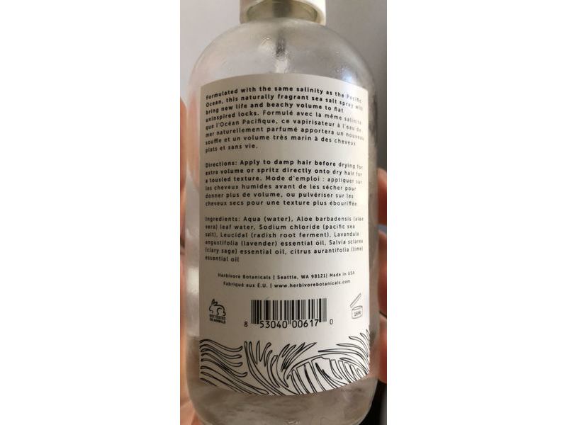 Herbivore Sea Mist Beach Wave Hair Mist, Lavender + Sea Salt, 8 oz/240 mL
