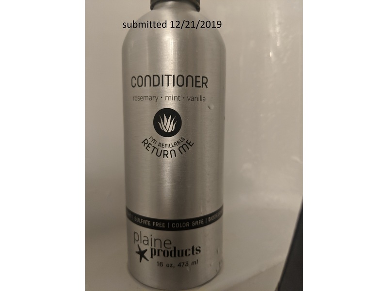 Plaine Products Conditioner, Rosemary, Mint, Vanilla, 16 oz/473 mL