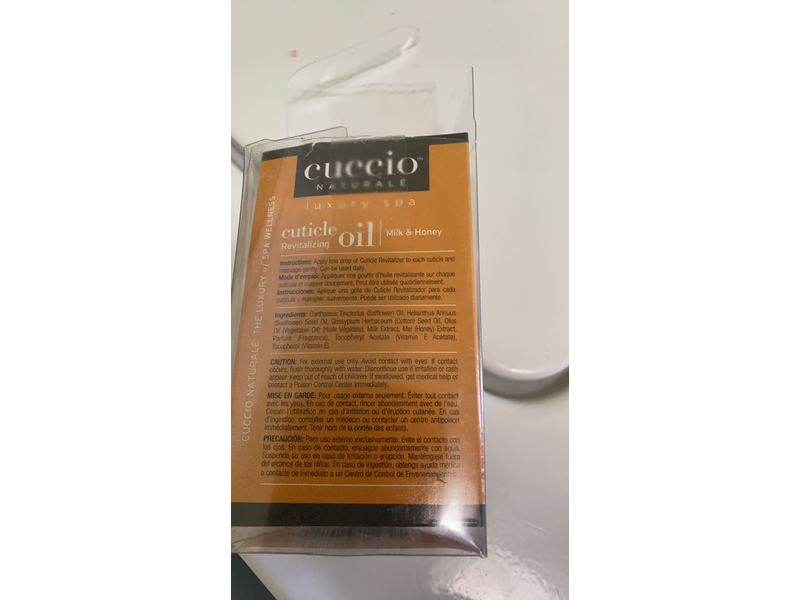 Cuccio Natural Milk & Honey Cuticle Revitalizing Oil, 2.5 fl oz/74 mL