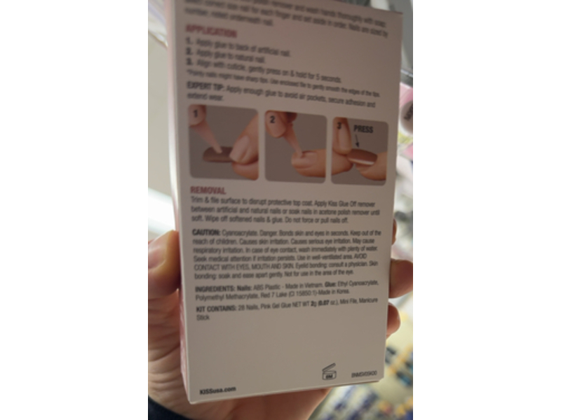 Kiss Bare But Better Press-On Nails, Embrace It, 0.07 oz/2 g, 28 Count